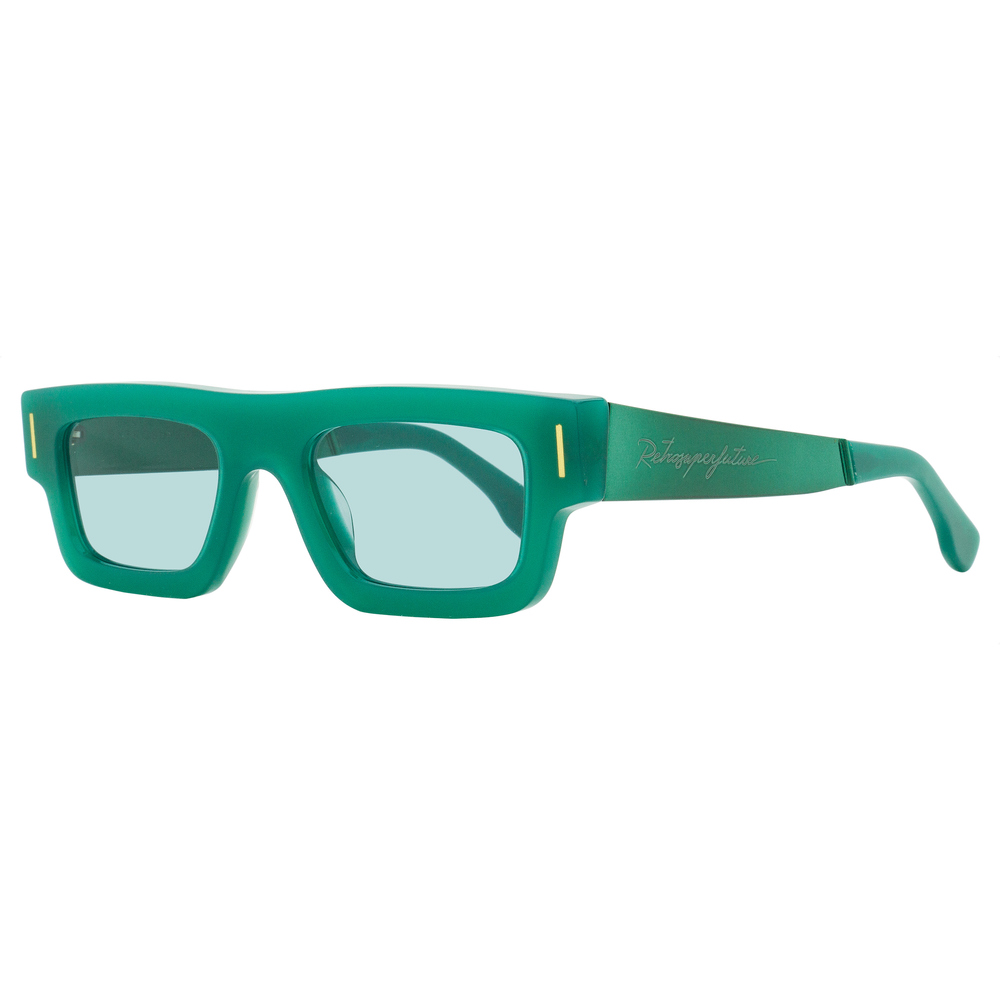 Retrosuperfuture Low-Profile Sunglasses Colpo Francis AJQ Green 52mm